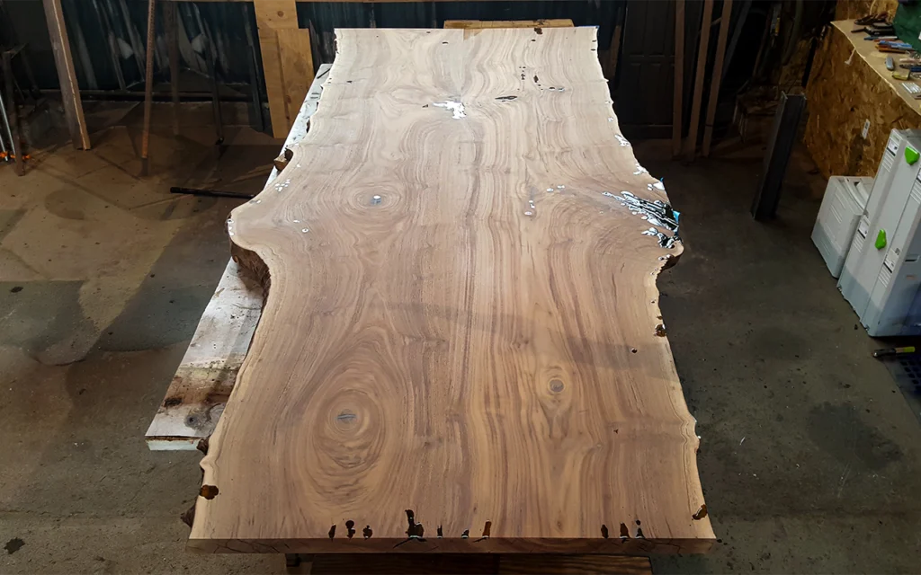 Claro Walnut Book Matched Table Top