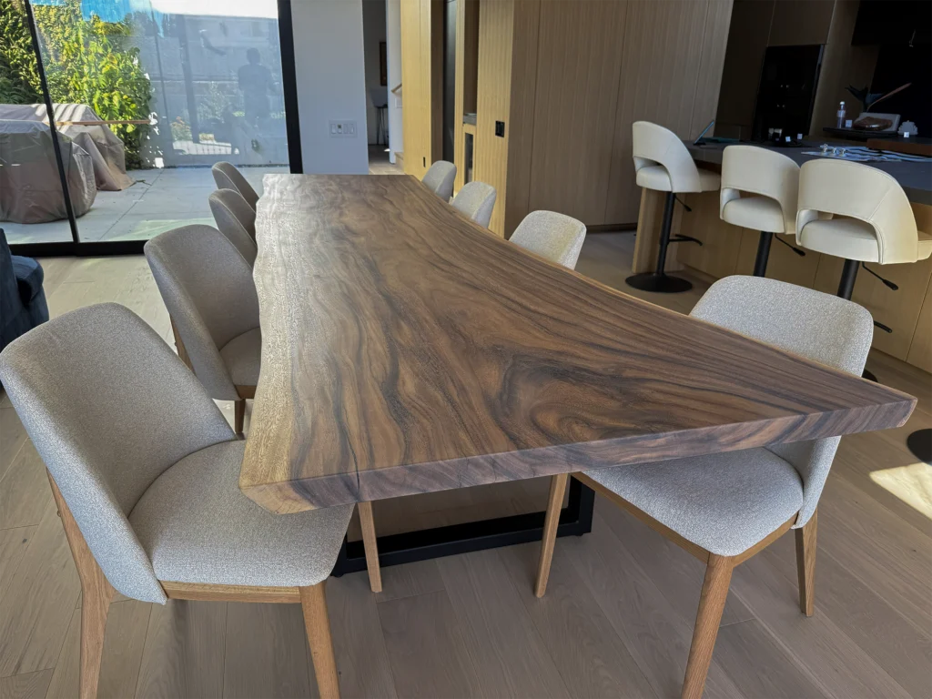 Hawaiian Monkey Pod Live Edge Dining Table