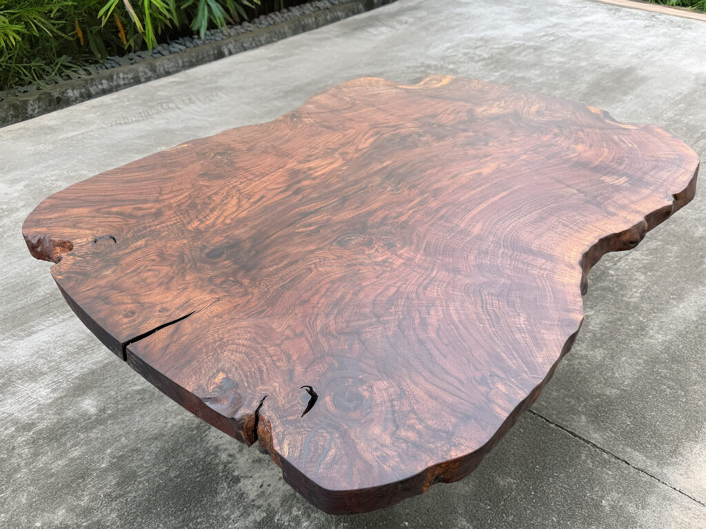 Claro Walnut Live Edge Table