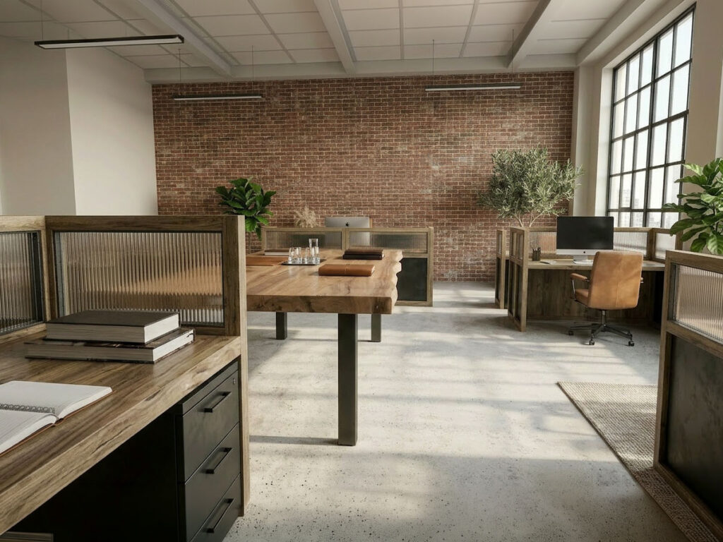 American Elm Live Edge Conference Table