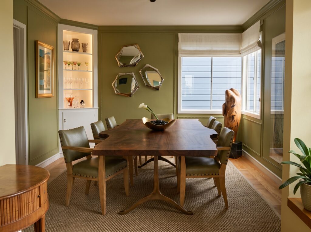 Claro Walnut Live Edge Dining Table