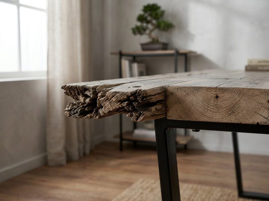Reclaimed Cedar Bleachers Table