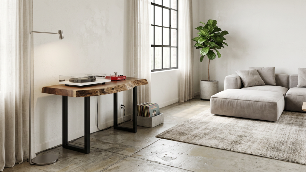 Claro Walnut Live Edge Console Table