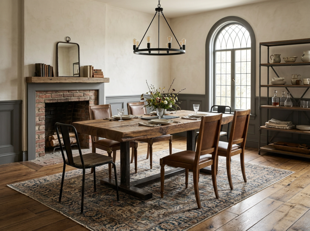 Reclaimed White Oak Dining Table